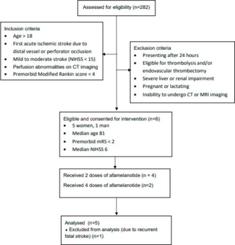 Fig. 1: Consort diagram depicting the recruitment process